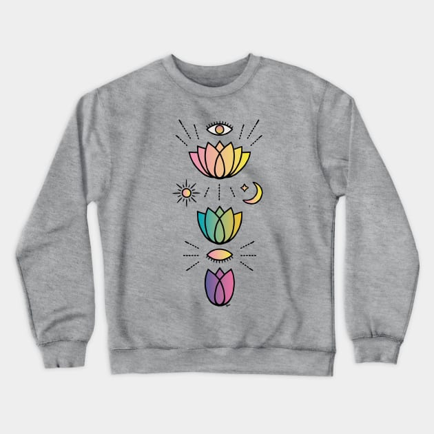 Flor de Loto Crewneck Sweatshirt by KaiaAramayo